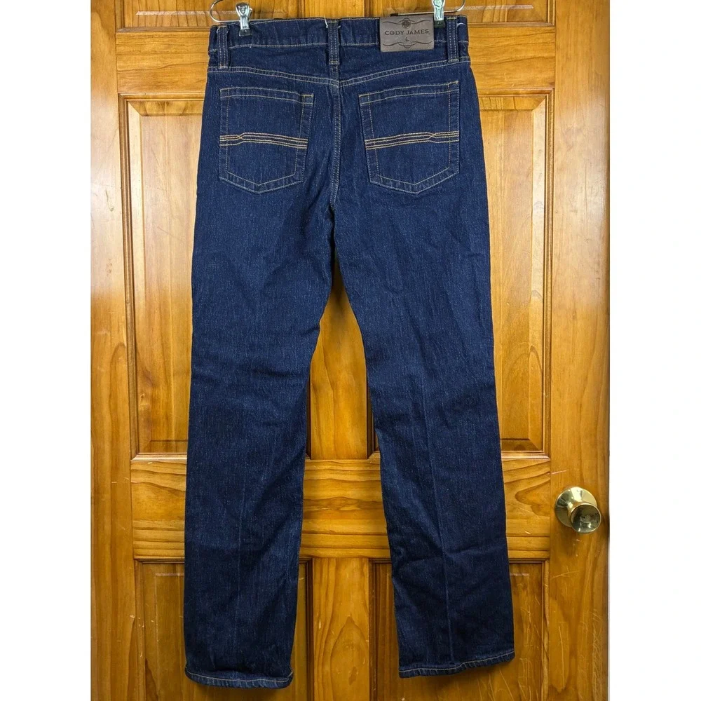 Cody James Mens Slim Straight Leg Dark Wash Stretch Denim Jeans 31x32 Cowboy